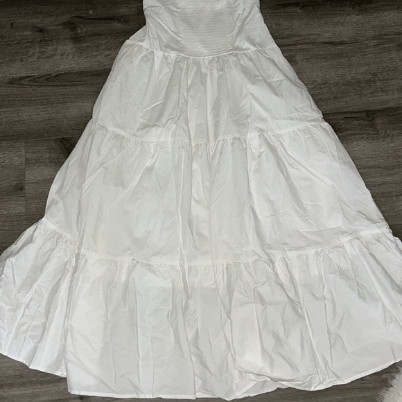 Moon River Corset Top Button Down Tiered Maxi Dress - Picture 10 of 11